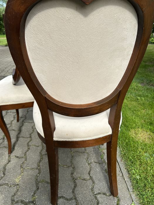 Stól owalny rozkładany 155 +44 x  110  plus 4 krzesla Selva