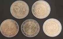 2€ comemorativas unc