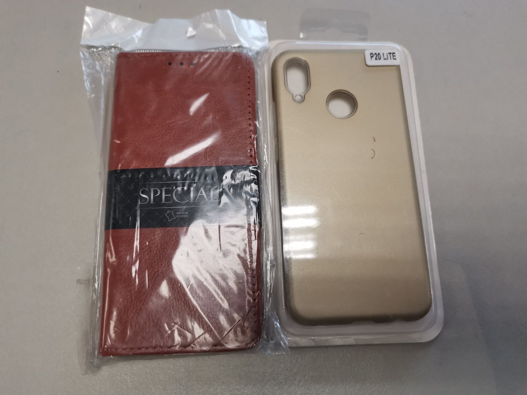 Komplet 2 sztuk etui pokrowiec futerał case plecki do Huawei P20 lite