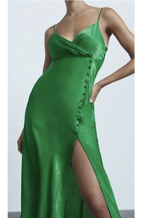 Зелёное Платье Zara
