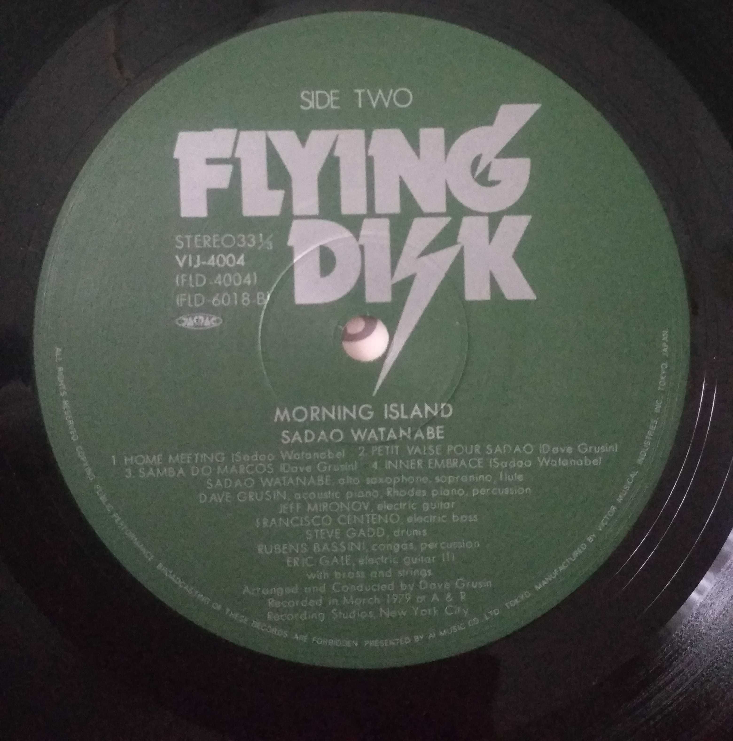 Пластинка Sadao Watanabe ‎– Morning Island (1979, Flying Disk,, Japan)