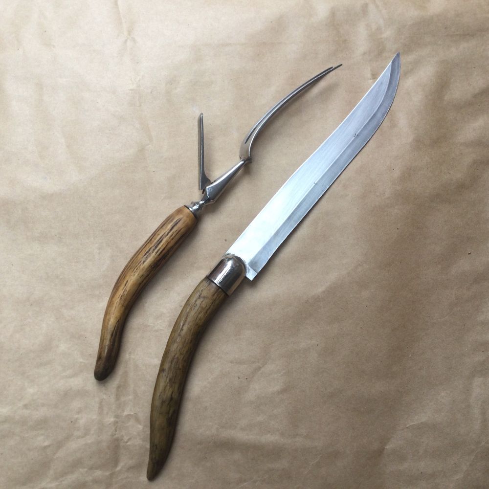 Английский транжирный набор (вилка + нож)