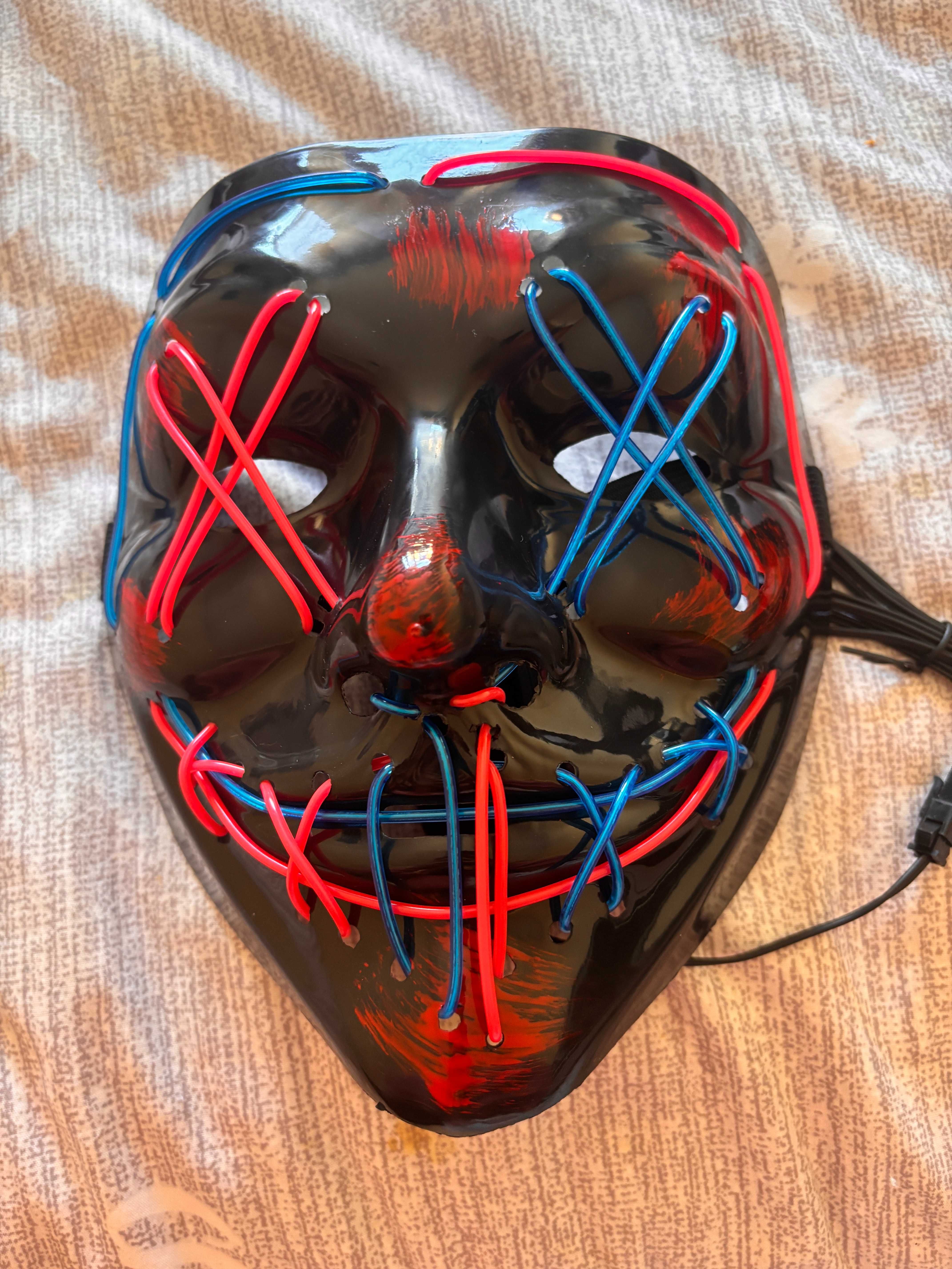 Máscara nova Halloween/Carnaval LED
