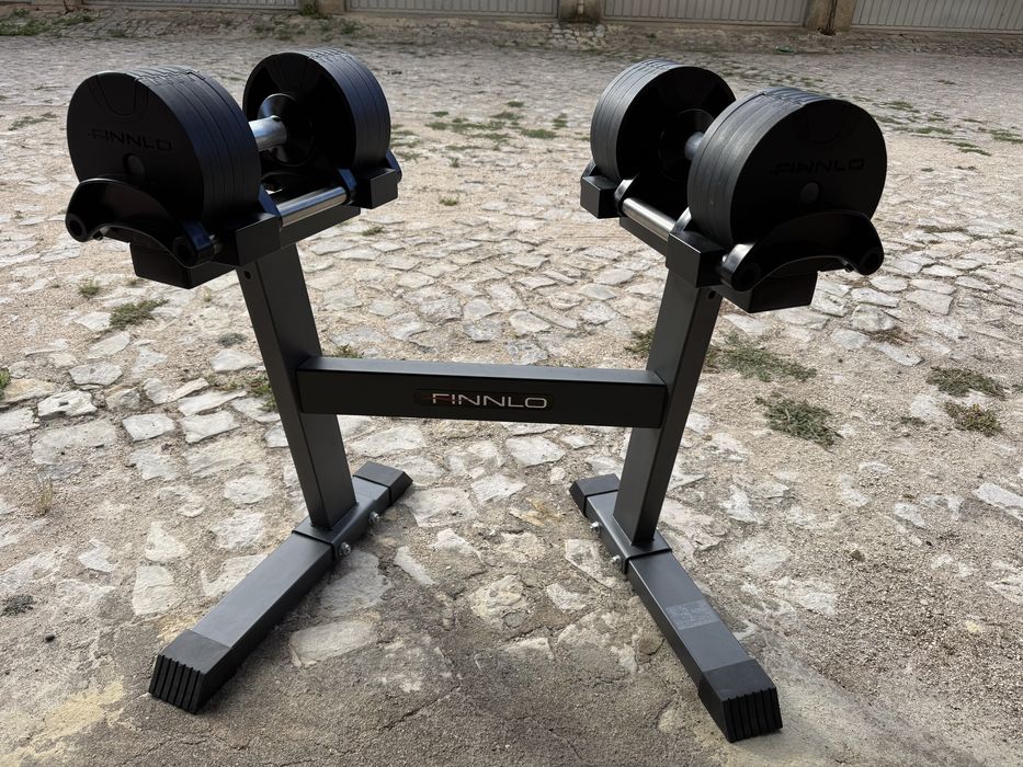 Halteres Ajustáveis + Suporte