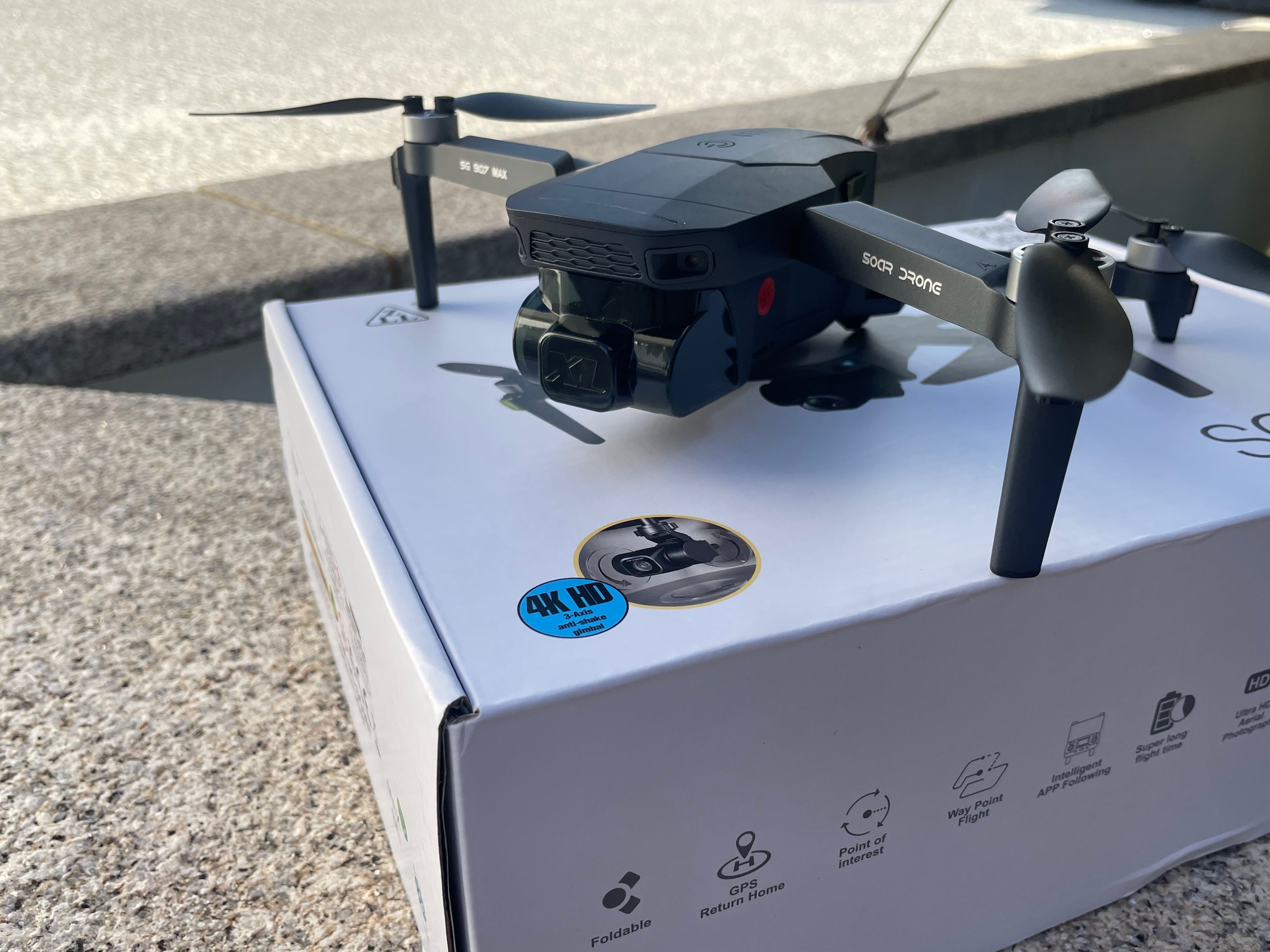 Drone SG907 MAX Gimbal mais microsd 32G