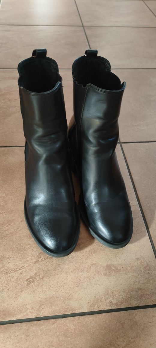 Botki czarne h&m 37