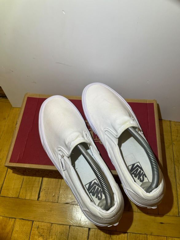 Vans slip on white 43