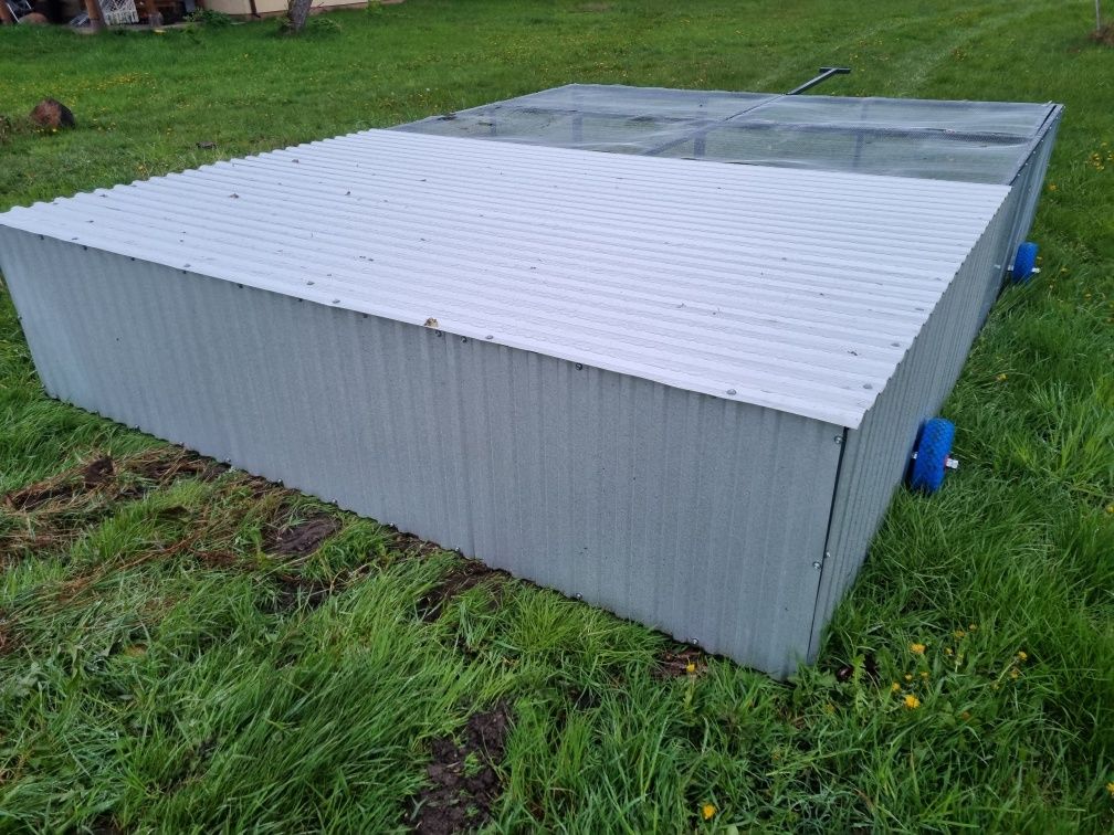 Mobilny kurnik woliera 3x4m