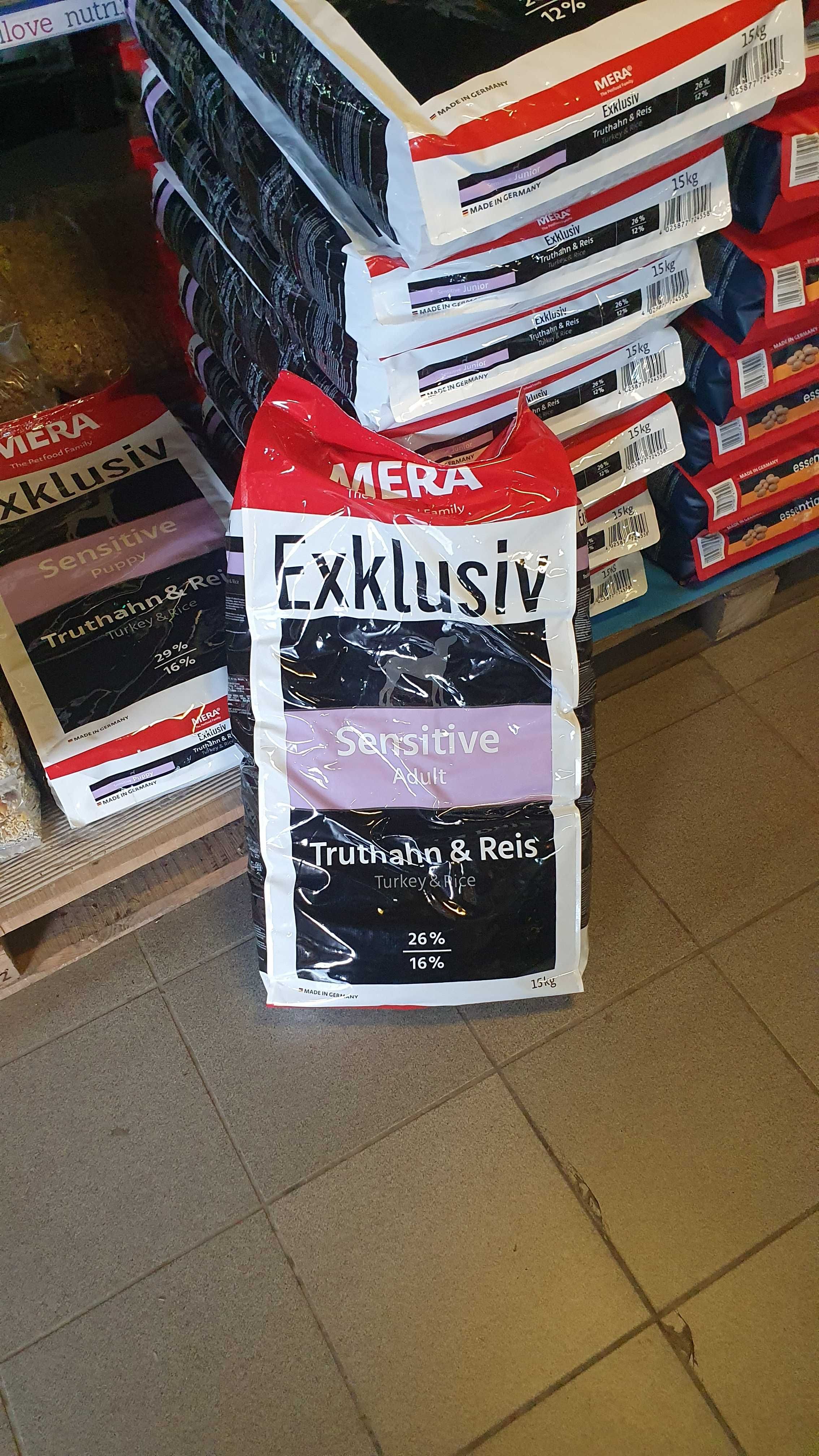 MERA Exklusiv Adult 15 kg / karma dla psów dorosłych / indyk+ryż