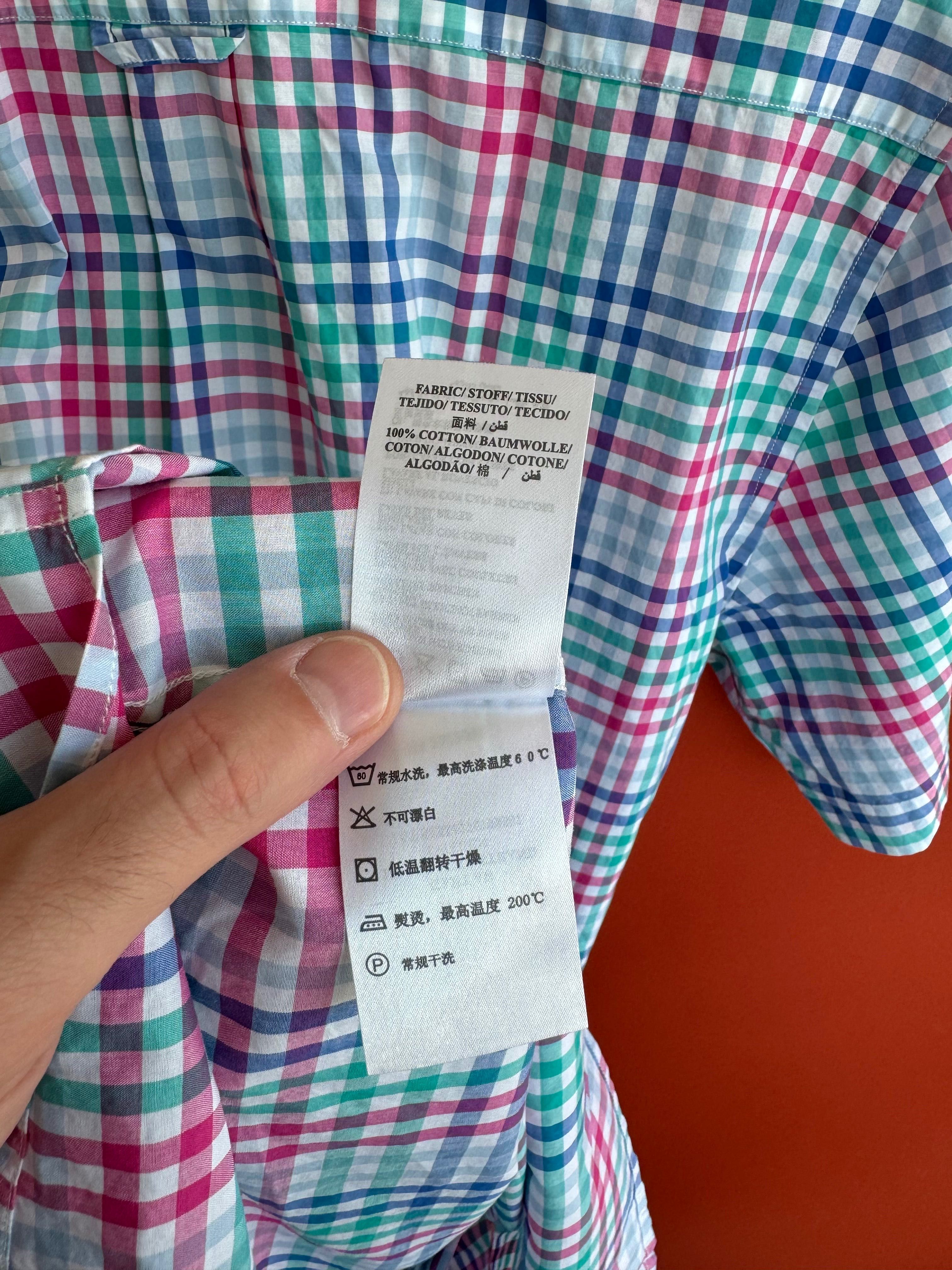 Gant Оригінал чоловіча сорочка рубашка з коротким рукавом розмір L XL