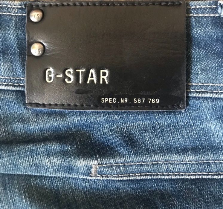 G-STAR RAW SPODNIE r. 30 / 34 miękki JEANS strecz