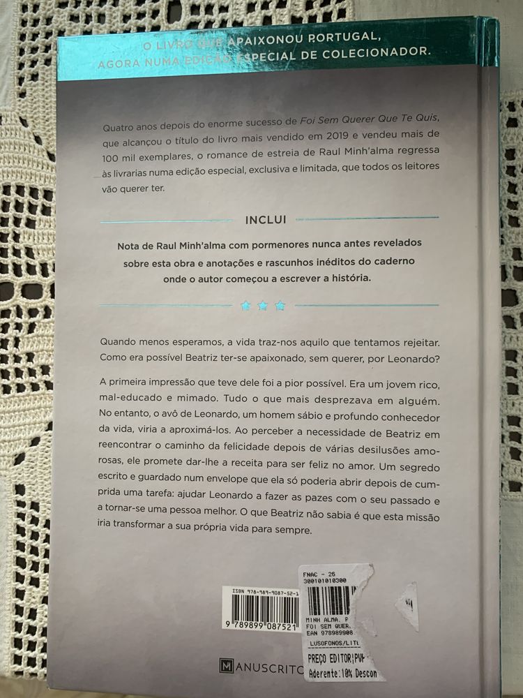 Livro Foi Sem Quere que te Quiz