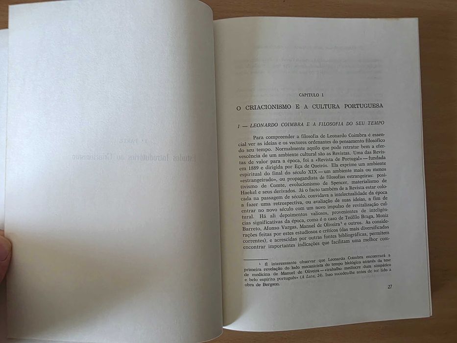 Livro "A Filosofia de Leonardo Coimbra" de Miguel Spinelli