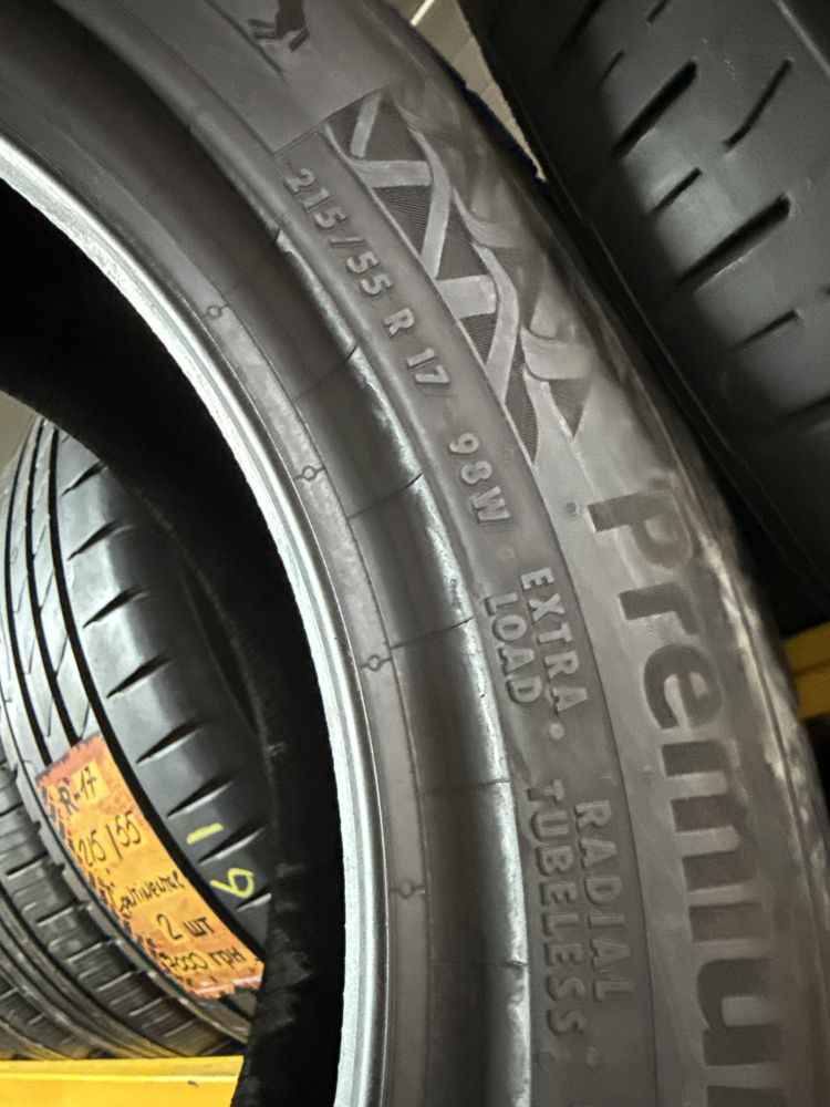 215/55 R17 Continental Premium7 , 2шт 2023 рік