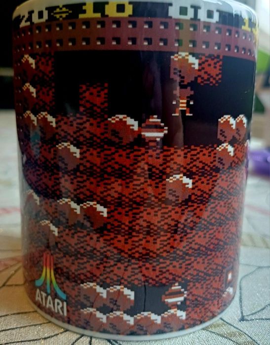 Nowy kubek Ceramiczny Boulder Dash prezent dla retro gracza Atari Pixe