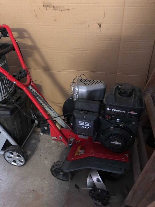 Glebogryzarka z pługiem do odśnieżania