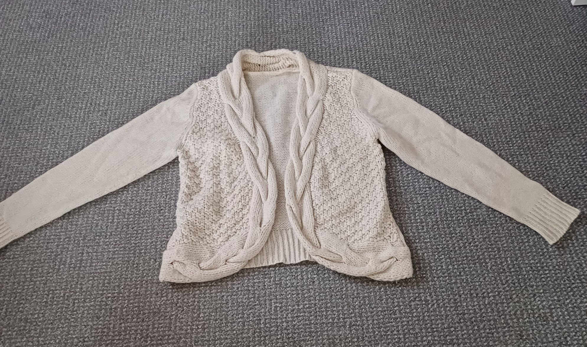 Sweter sweterek kremowy damski M/L