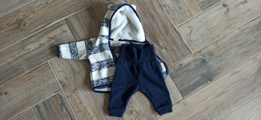Komplet niemowlecy bluza h&m 56