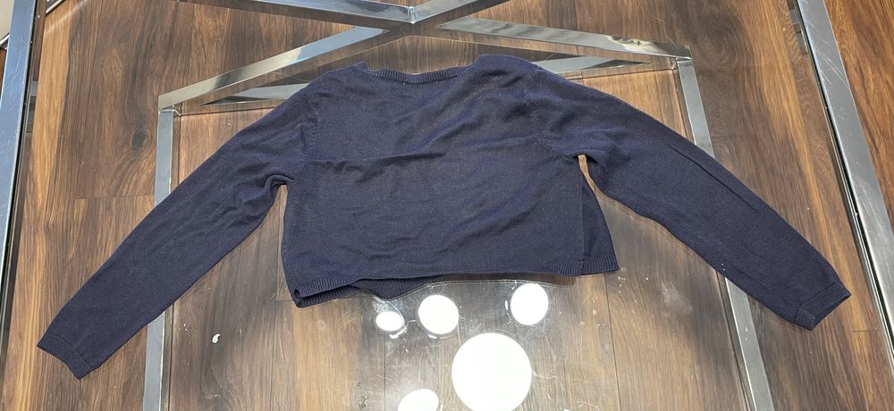 Używane granatowe bolerko dziewczęce Zara