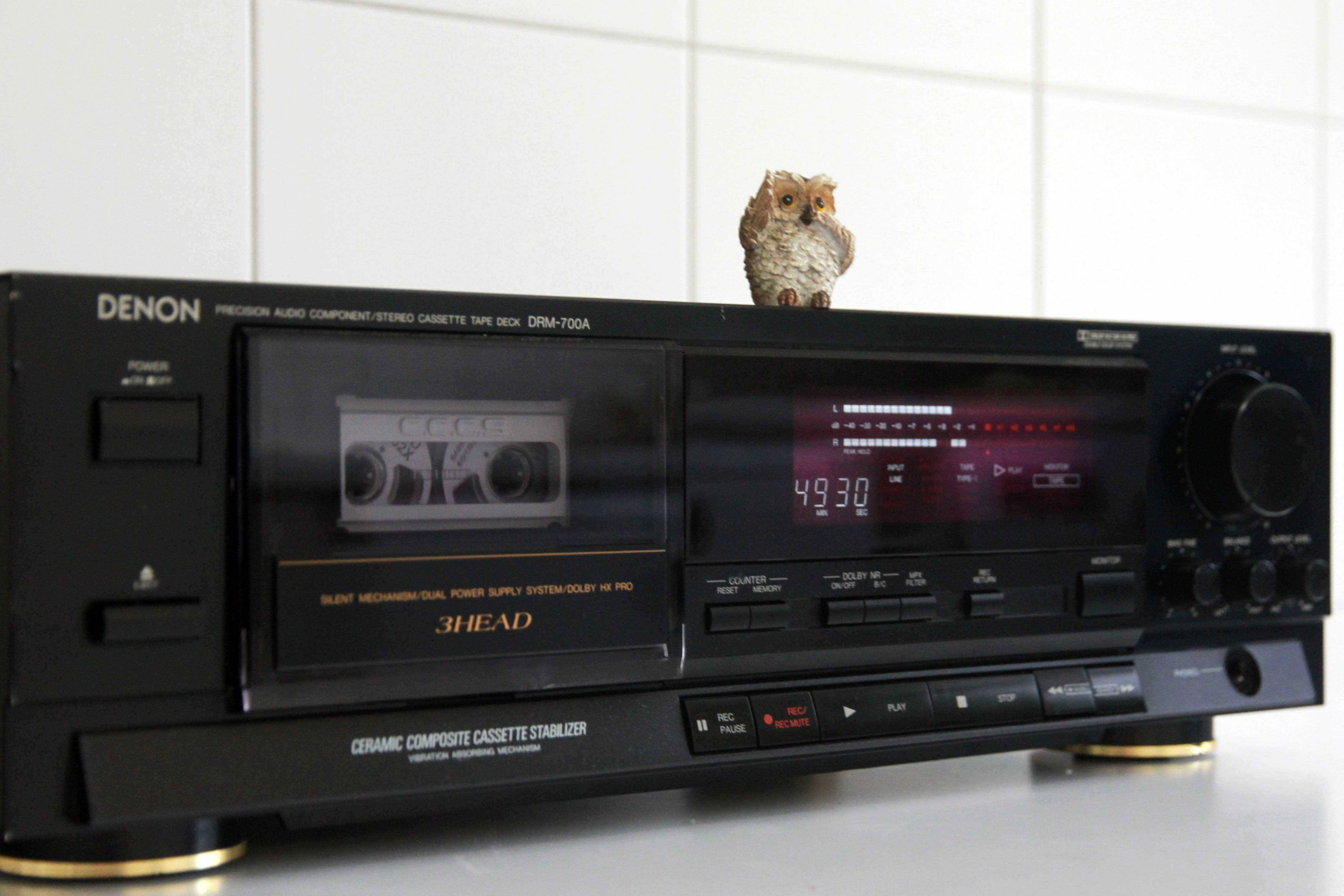 Denon DRM- 700A Tape Deck Cassetes 3 cabeças