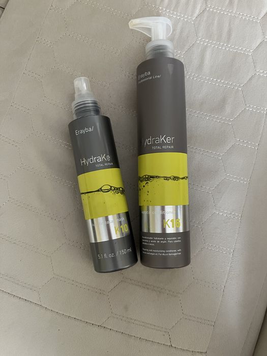 Erayba hydraker набір кондиціонер та спрей для блиску термозахист