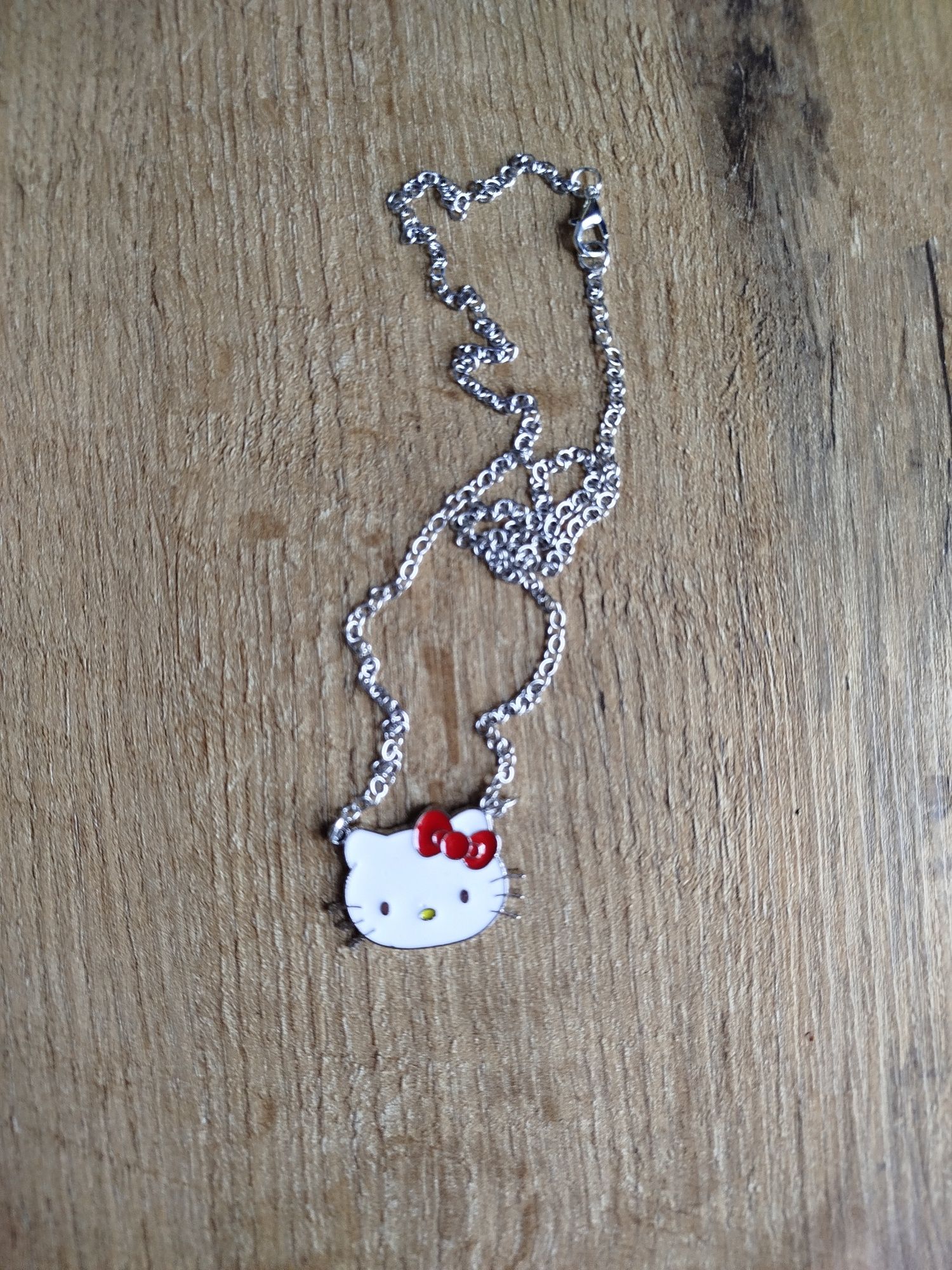 Łańcuszek wisiorek srebrny Sanrio Hello Kitty