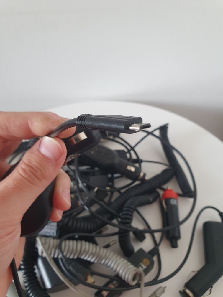 Ładowarka Samochodwa Mini USB, Micro USB, Cienki Wtyk Nokia.