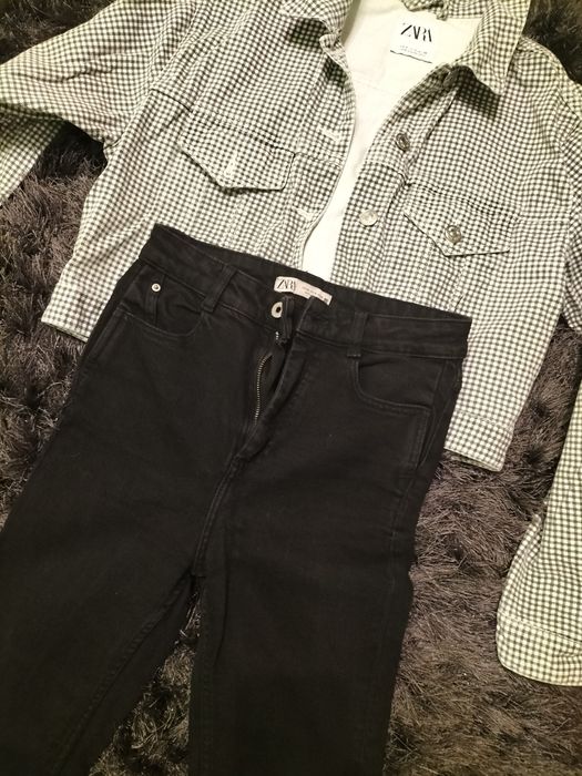 Zara Spodnie dżinsowe rurki