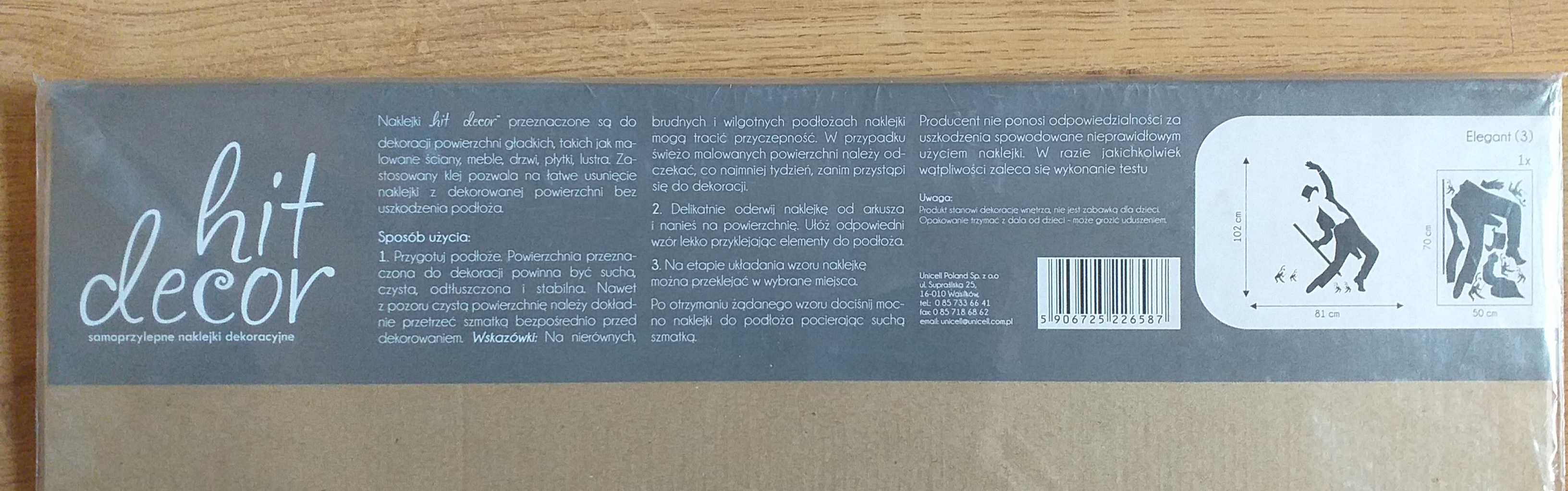 NOWA duża naklejka ścienna tancerz retro