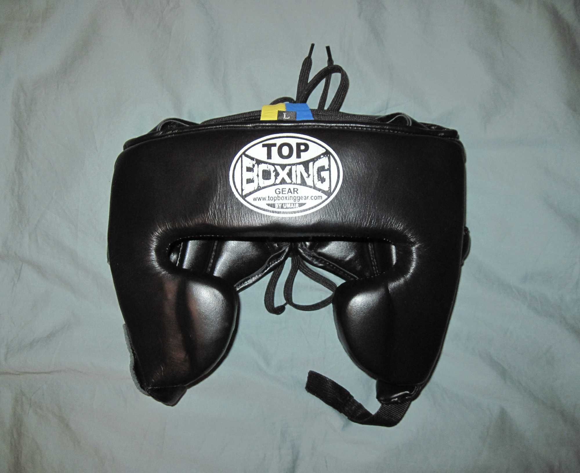 Шлем для бокса Top Boxing Gear. Размер L. Чёрный.