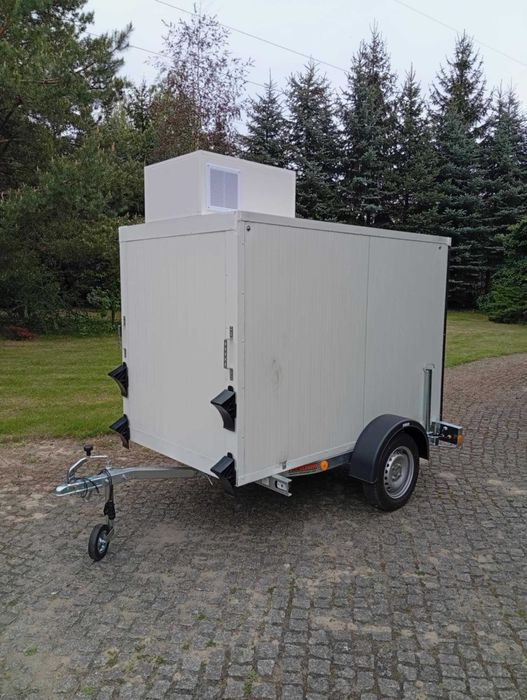 Przyczepka chłodnia 230V ekonomiczna, wynajem na dni i dłużej zadzwoń