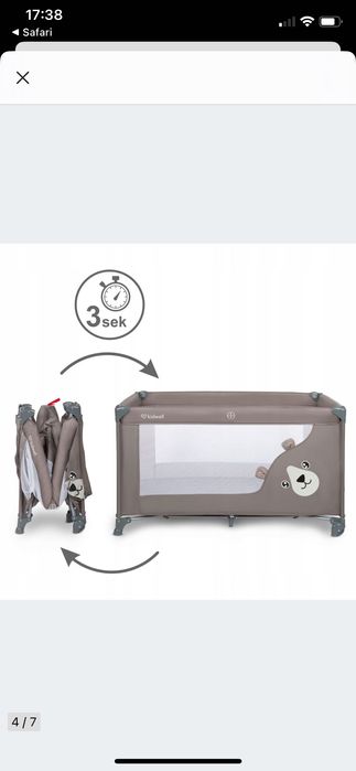 Łóżeczko turystyczne dla dziecka