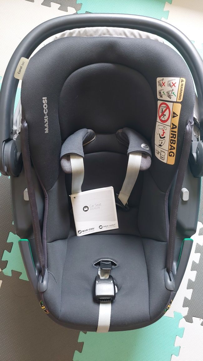 Cadeira auto (ovo) Coral 360 + base isofix + adaptadores