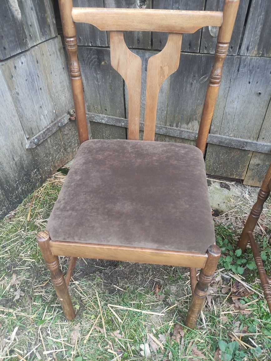 Krzesła tapicerowane stare PRL