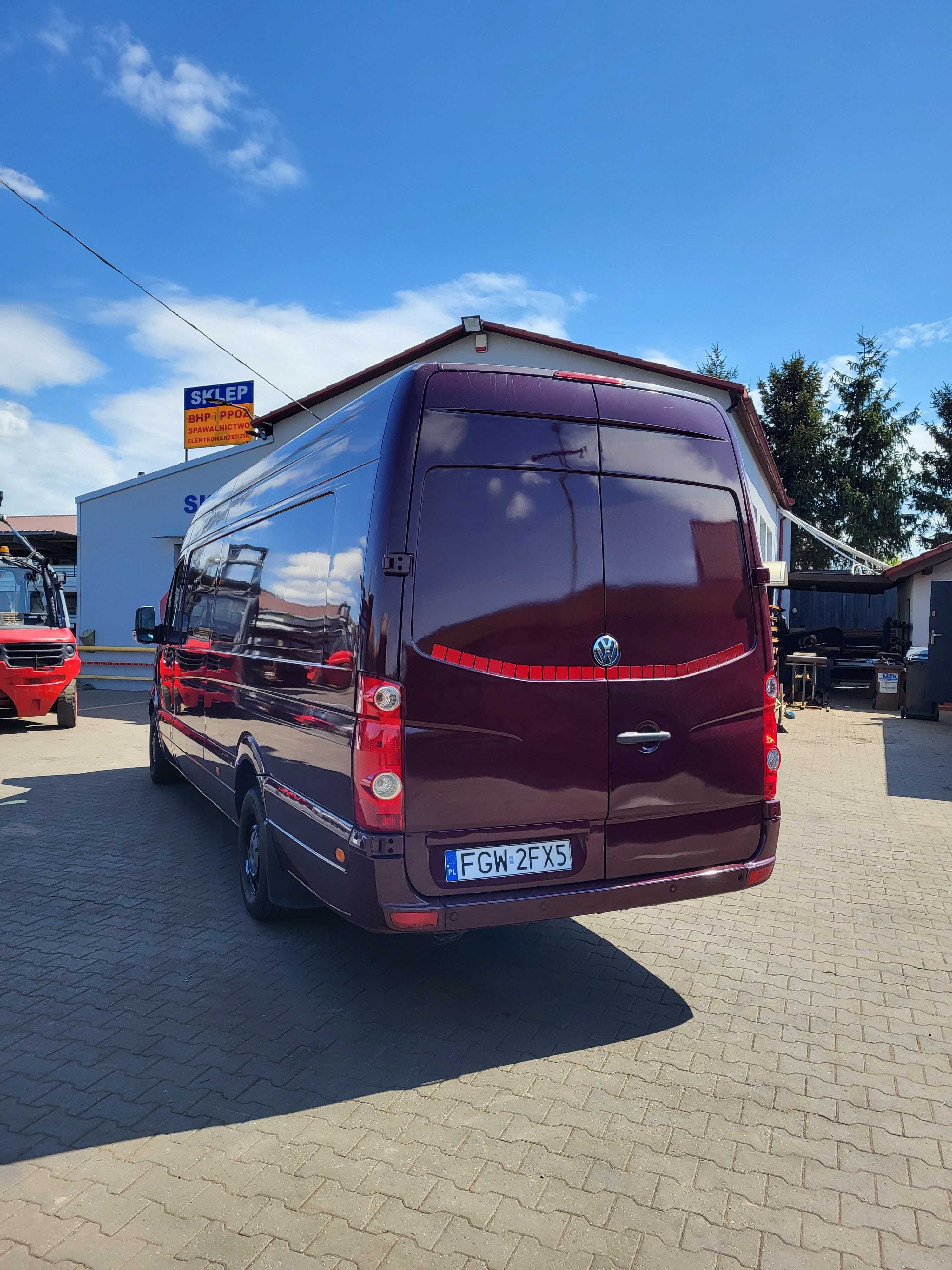 VW Crafter 2.5 TDI 163 km MAXI MAX Klima Stan BDB Przebieg 191 900 KM