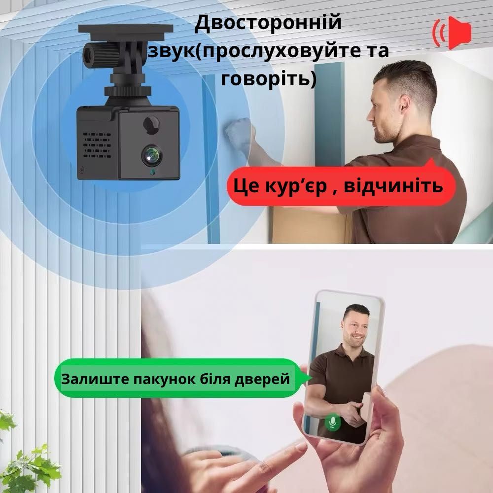 Мини 5Мп камера 4G(на сим карте) с встроенной батареей,датчик движения