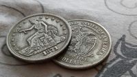 Монета 1 доллар. Hobo nickel техника. One dollar 1885 г. Коллекция