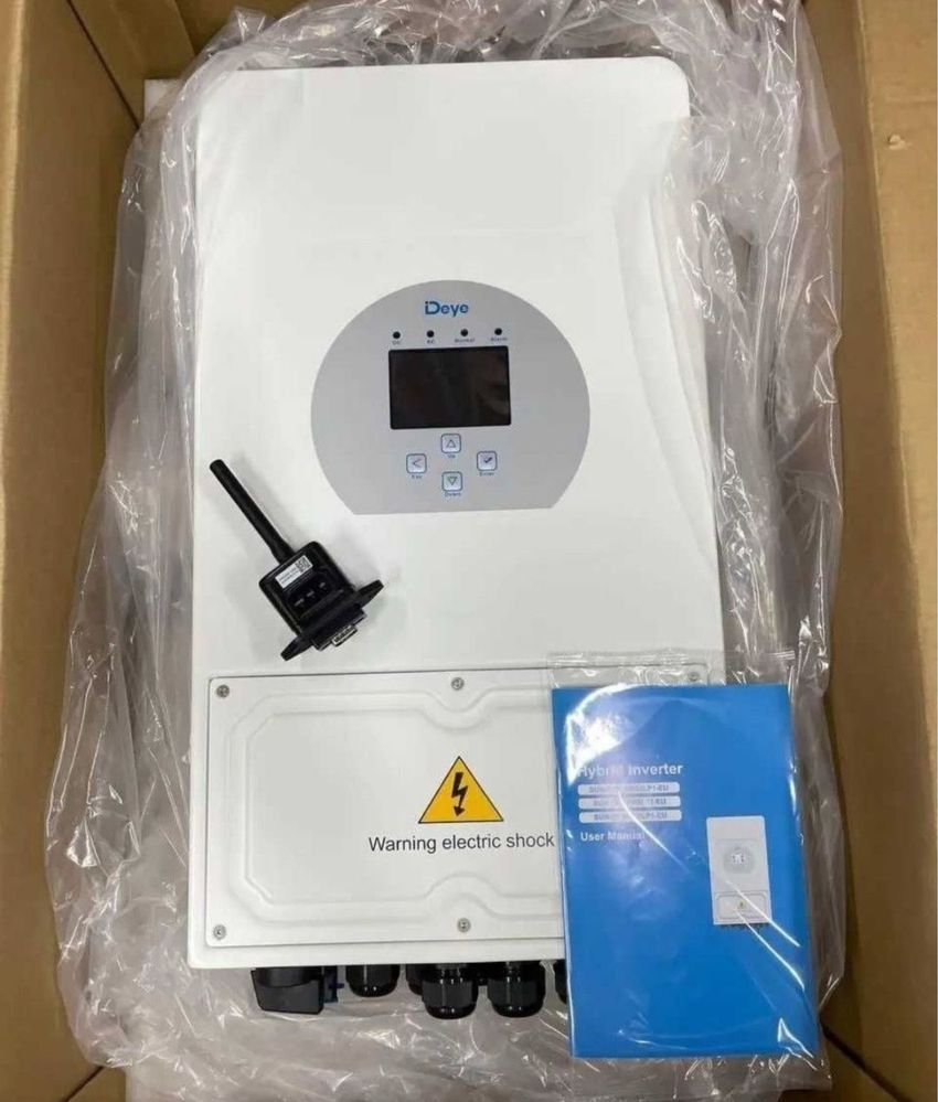 Інвертор гібридний Deye 5kw 6kw 8kw 10kw 12kw Акумулятор Deye
