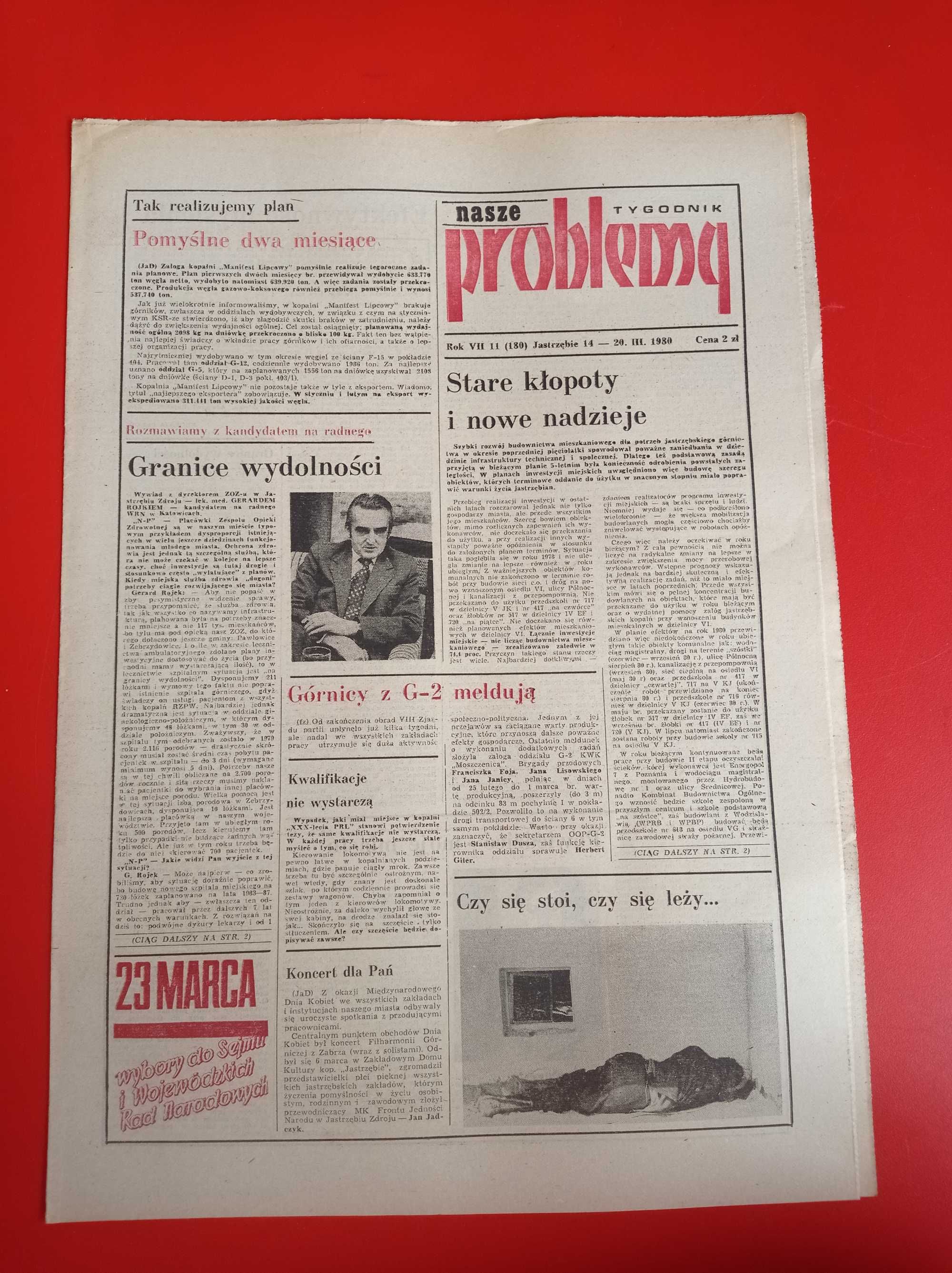 Nasze problemy, Jastrzębie, nr 11, 14-20 marca 1980