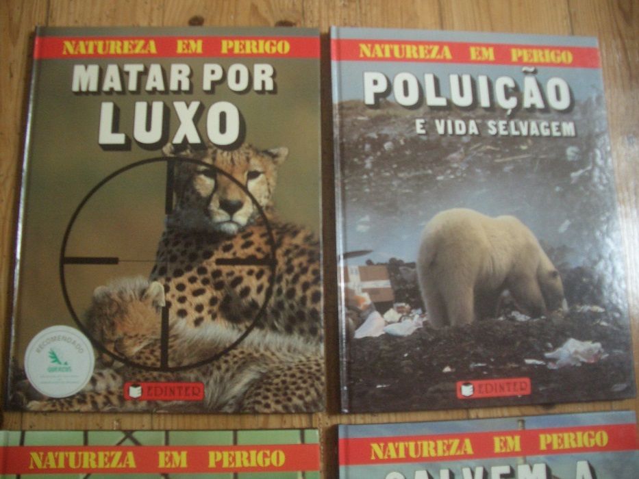 Conj. 4 livros Ecologia recomendados pela Quercus (NOVOS)