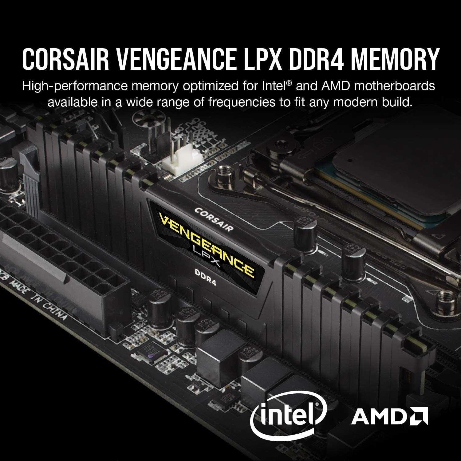 Memória RAM Corsair Vengeance LPX 16GB (2x8GB) DDR4-3200MHz CL16