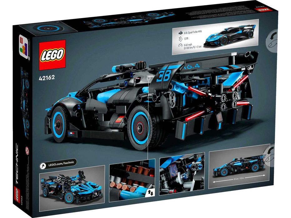 LEGO 42162 Technic Bugatti Bolide Agile Blue Nowy Zestaw Klocki Nowe