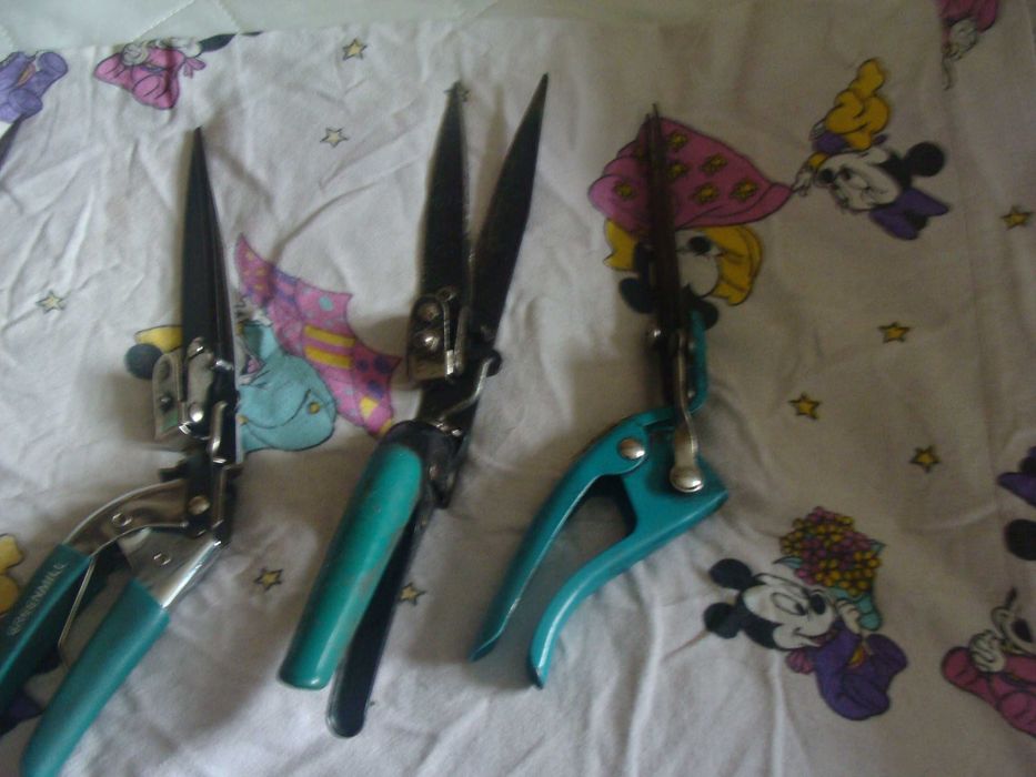 Nożyce ręczne do pod koszenia trawy używane+sekator używane-sprzedam