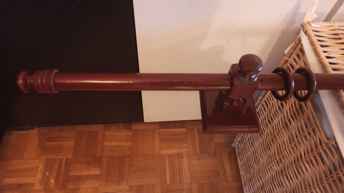 Karnisz drewniany pojedyńczy 190 cm