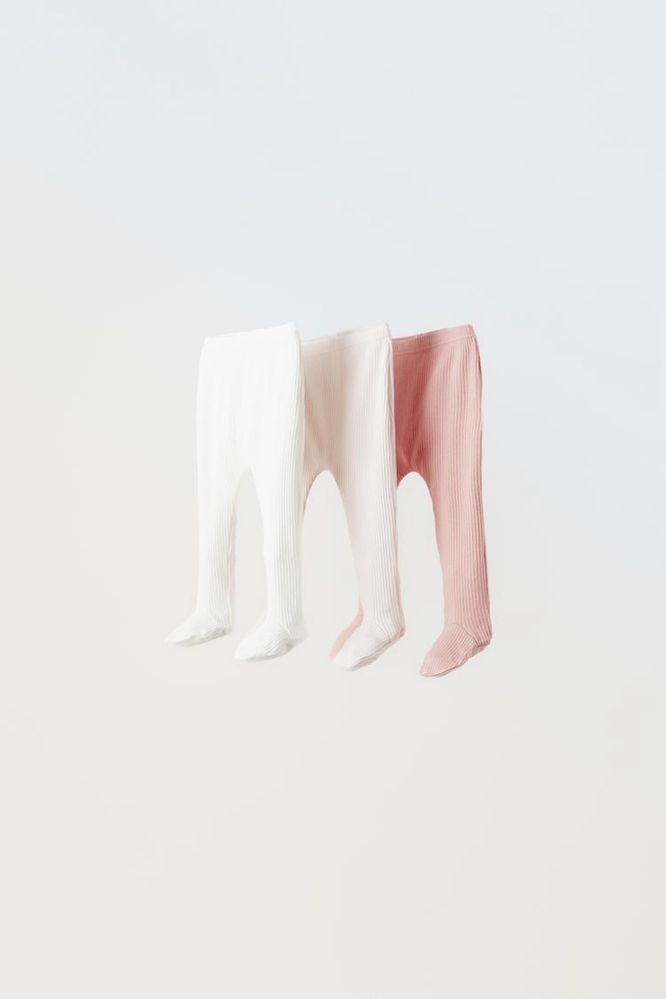 Набір зі 3 Легінсів-колготки повзунки для немовлят, Zara