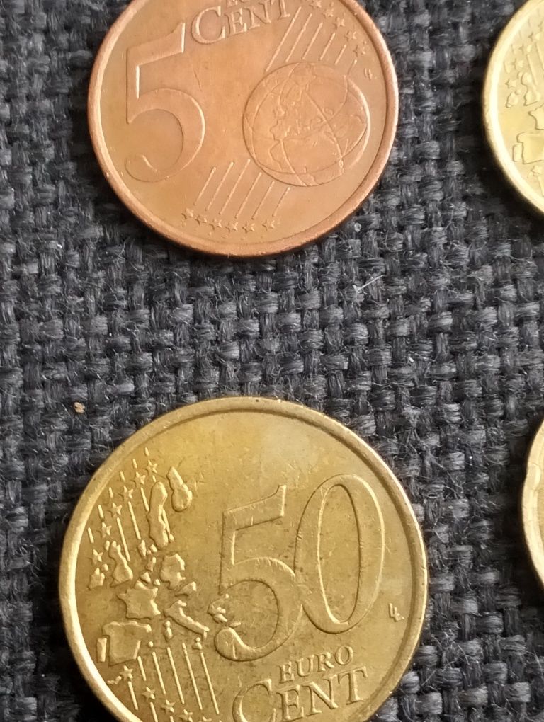 Monety eurocenty okazy