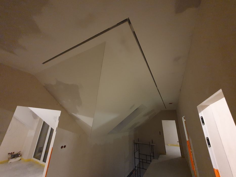 Zabudowa poddaszy, ocieplenia wełną, zabudowa g-k, malowanie, gładź