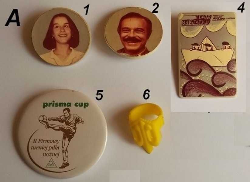 Plakietki, przypinki, ordery i inne z czasów PRL - 22 szt