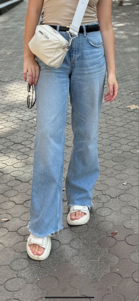 Джинси zara wide leg палаццо