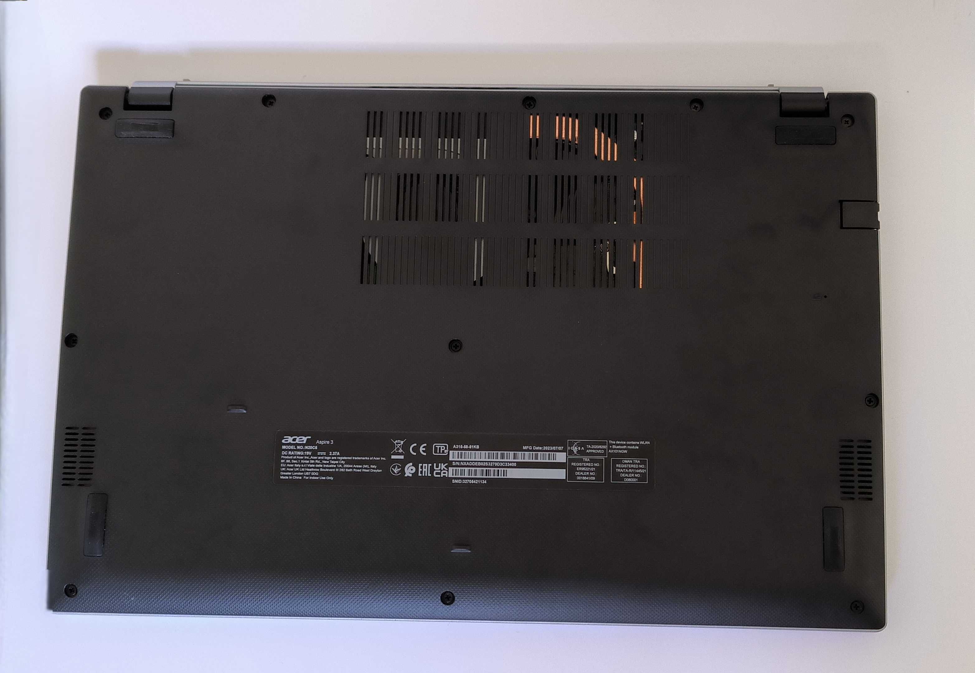 Portátil Acer aspire 3